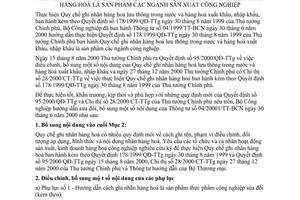 Thông tư 08/2000/TT-BCN sửa đổi Thông tư 04/2000/TT-BCN ghi nhãn hàng hoá