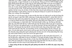 Chỉ thị 01/2001/CT-BCN công tác quốc phòng năm 2001