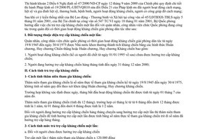 Thông tư 171/2001/TT-BQP chi trả trợ cấp kháng chiến công chức quốc phòng