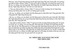 Công văn 208/NHNN-CSTT thực hiện Luật các Tổ chức tín dụng