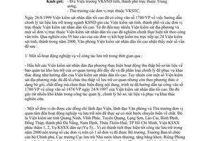 Công văn 547/VP thực hiện công tác lưu trữ trong ngành kiểm sát