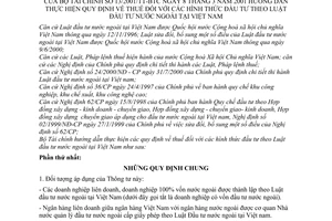 Thông tư 13/2001/TT-BTC hướng dẫn thực hiện quy định thuế đầu tư theo Luật đầu tư nước ngoài tại Việt Nam