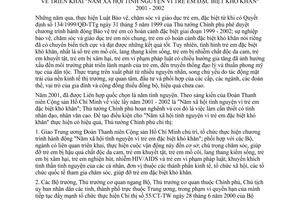 Chỉ thị 02/2001/CT-TTg triển khai "Năm xã hội tình nguyện vì trẻ em đặc biệt khó khăn" 2001-2002