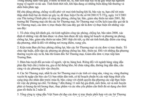 Chỉ thị 08/2001/CT-BTM công tác phòng chống lụt bão giảm nhẹ thiên tai năm 2001