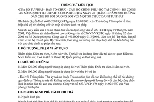 Thông tư liên tịch 05/2001/TTLT-BTP-BTCCBCP-BTC-BCA hướng dẫn chế độ bồi dưỡng chức danh tư pháp