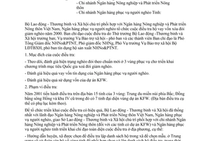 Công văn 1103/LĐTBXH-BTXH tổ chức điều tra hộ vay vốn xóa đói giảm nghèo