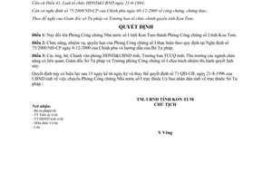 Quyết định số 13/2001/QĐ-UB ngày 05/4/2001 đổi tên Phòng Công chứng số I