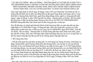 Thông tư liên tịch 23/2001/TTLT-BTC-BLĐTBXH hướng dẫn miễn giảm học phí học  sinh viên diện chính sách cơ sở giáo dục đào tạo ngoài công lập