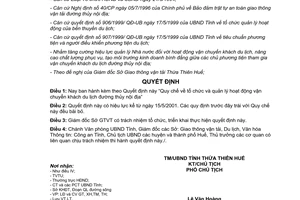 Quyết định 793/2001/QĐ-UB Quy chế tổ chức quản lý hoạt động vận chuyển khách