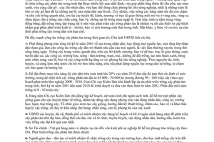 Chỉ thị 08/CT-UB năm 2001 đẩy mạnh công tác trồng cây phân tán An Giang