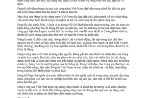 Điều lệ Đảng Cộng sản Việt Nam