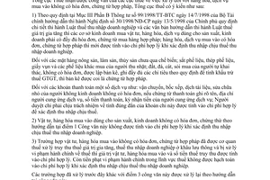 Công văn 1534TCT/CS hàng hoá dịch vụ mua vào không có hoá đơn chứng từ hợp pháp