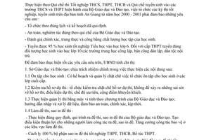 Chỉ thị 11/2001/CT-UB tổ chức thi tốt nghiệp tuyển sinh từ năm học 2000 2001 An Giang