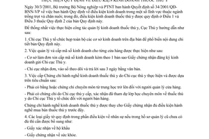 Công văn 209/TY-QLT hướng dẫn thực hiện điều kiện kinh doanh thuốc thú y