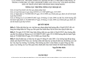 Quyết định 372/2001/QĐ-TCHQ chấm dứt hiệu lực văn bản hướng dẫn thuế GTGT đối với hàng hoá nhập khẩu