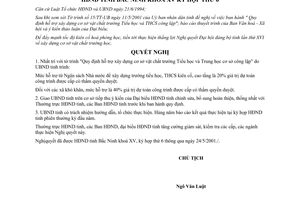 Nghị quyết 30/2001/NQ-HĐND hỗ trợ xây dựng cơ sở vật chất trường Tiểu học Trung học cơ sở công lập Bắc Ninh