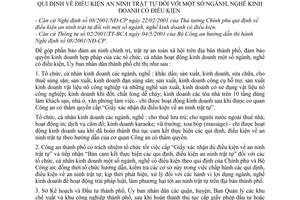 Chỉ thị 12/2001/CT-UB triển khai thực hiện Nghị định  08/2001/NĐ-CP