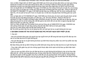 Thông tư 44/2001/TT-BTC thu và sử dụng học phí đào tạo, phí sát hạch lái xe cơ giới đường bộ