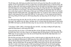 Chỉ thị 12/2001/CT-BGTVT xây dựng, áp dụng, duy trì hoàn thiện hệ thống quản lý chất lượng theo ISO 9000