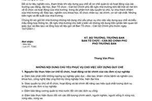 Công văn 143/BTCCBCP-TCBC cơ chế quản lý hoạt động của trường đại học cao đẳng
