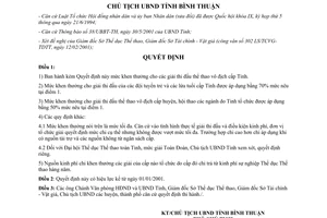 Quyết định 41/2001/QĐ-CTUBBT khen thưởng thành tích thi đấu giải thể thao Bình Thuận