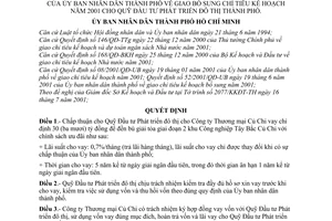 Quyết định 66/2001/QĐ-UB giao bổ sung chỉ tiêu kế hoạch năm 2001 cho cho Quỹ đầu tư Phát triển đô thị thành phố
