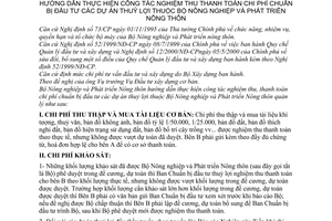 Thông tư 81/2001/TT-BNN hướng dẫn thực hiện công tác nghiệm thu thanh toán chi phí chuẩn bị đầu tư các dự án thuỷ lợi thuộc Bộ Nông nghiệp