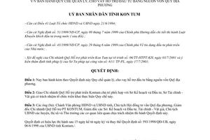 Quyết định 34/2001/QĐ-UB Quy chế quản lý cho vay hỗ trợ đầu tư bằng nguồn vốn