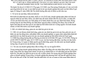 Thông tư 65/2001/TT-BTC xử lý kết quả tổng kiểm kê tài sản và xác định lại giá trị tài sản doanh nghiệp nhà nước tại thời điểm 0 giờ ngày 01/01/2000