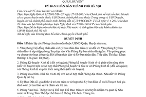 Quyết định 64/2001/QĐ-UB Thành lập Phòng chuyên môn thuộc Uỷ ban nhân dân Quận, Huyện
