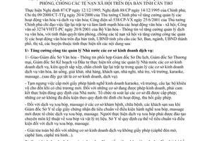 Chỉ thị 24/2001/CT-UB tăng cường kiểm tra hoạt động kinh doanh nhà hàng