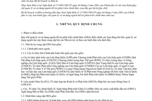 Thông tư 06/2001/TT-BKH hưóng dẫn thực hiện quy chế quản lý và sử dụng nguồn hỗ trợ phát triển chính thức kèm Nghị định 17/2001/NĐ-CP