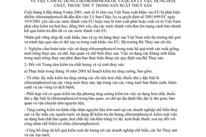 Chỉ thị 07/2001/CT-BTS cấm sử dụng chloramphenicol quản lý dùng hoá chất thuốc thú y sản xuất thuỷ sản