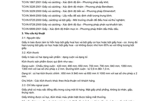 Tiêu chuẩn Việt Nam TCVN 5900:2001 về giấy in báo do Bộ trưởng Bộ Khoa học Công nghệ và Môi trường ban hành