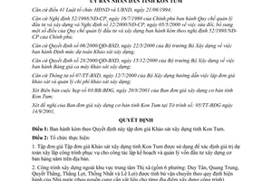 Quyết định 40/2001/QĐ-UB tập đơn giá Khảo sát xây dựng