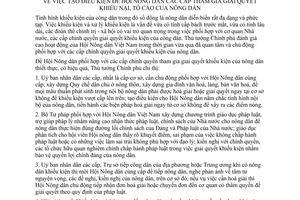 Chỉ thị 26/2001/CT-TTg  tạo điều kiện Hội nông dân các cấp tham gia giải quyết khiếu nại, tố cáo nông dân
