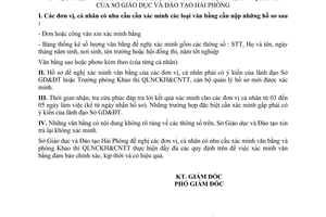 Công văn 420/KTQLNCKH&CNTT  nhận xác minh văn bằng phạm vi quản lý