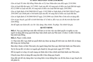 Quyết định 90/2001/QĐ-UB quy định hạn mức đất ở trên địa bàn tỉnh Lâm Đồng