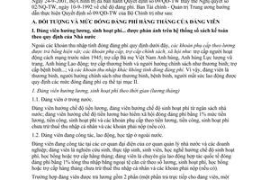 Hướng dẫn 724/HD-TCQT thực hiện Quyết định 09/QĐ-TW chế độ đảng phí