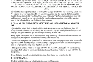 Thông tư 10/2001/TT-NHNN xử lý nợ vay ngắn hạn người trồng, chăm sóc, thu mua và chế biến cà phê tại các tổ chức tín dụng