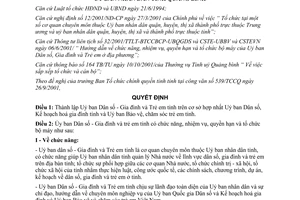 Quyết định 31/2001/QĐ-UB 2001 Thành lập Uỷ ban Dân số Gia đình Trẻ em Quảng Bình