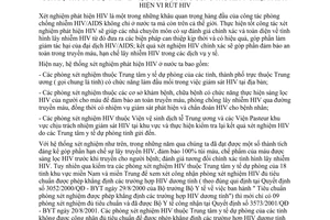Chỉ thị 11/2001/CT-BYT tăng cường công tác xét nghiệm phát hiện vi rút HIV