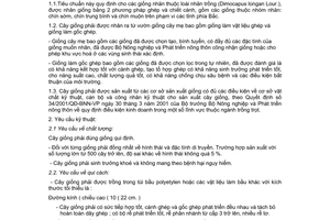 Tiêu chuẩn ngành 10 TCN 464:2001 về cây giống nhãn do Bộ Nông nghiệp và Phát triển nông thôn ban hành