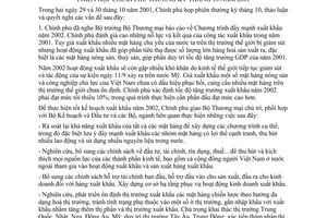 Nghị quyết 12/2001/NQ-CP phiên họp Chính phủ thường kỳ tháng 10 năm 2001