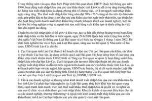 Chỉ thị 23/CT-UB năm 2001 triển khai thực hiện Luật Hải quan Lào Cai