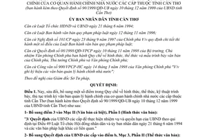 Quyết định 63/2001/QĐ-UB sửa đổi Quy chế hình thức thể thức thủ tục trình ký