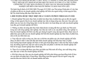 Thông tư  96/2001/TT-BTC bán cổ phần ưu đãi tại các doanh nghiệp công nghiệp chế biến cho người trồng và bán nguyên liệu