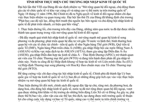 Nghị quyết 07-NQ/TW hội nhập kinh tế quốc tế