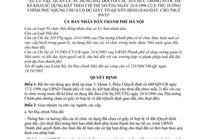 Quyết định 19/2001/QĐ-UB xử lý việc quản lý sử dụng đất đối với tổ chức trong nước đã kê khai sử dụng đất theo Chỉ thị 245/TTg chưa có đủ giấy tờ