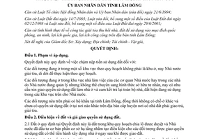 Quyết định 125/2001/QĐ-UB quy định chậm nộp tiền sử dụng đất